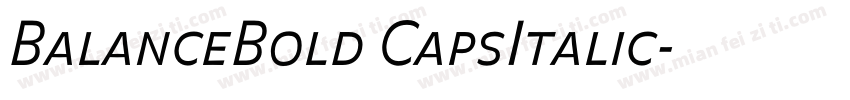 BalanceBold CapsItalic字体转换